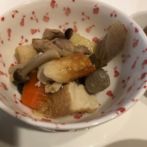 厚揚げと鶏もも肉たっぷりの筑前煮